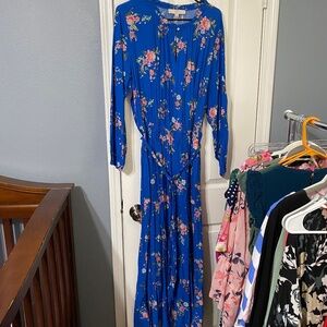 Loft Long Sleeve Maxi Dress NWT 20W